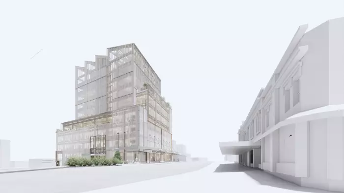 Mass timber offices approved, gravel pit 'goneburger'