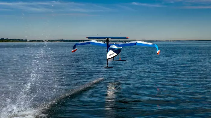 Ocean Flyer seagliders skimming into Whāngarei