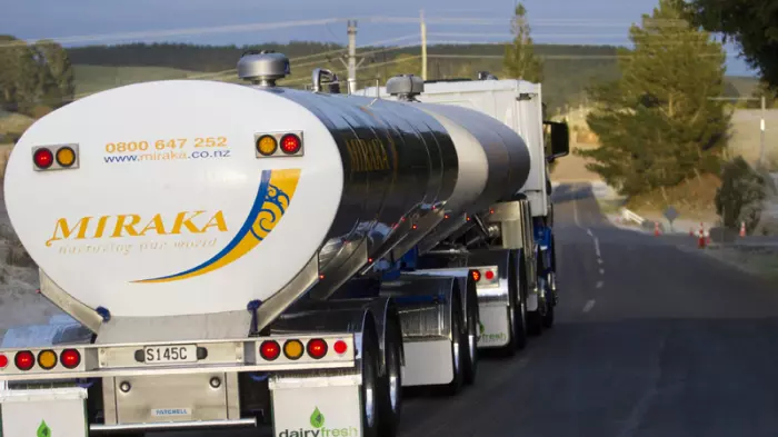 Miraka switches on hydrogen milk tanker