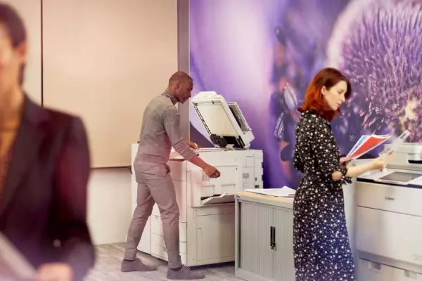 A major player in the office printing industry embraces the reality of businesses wanting to print less.