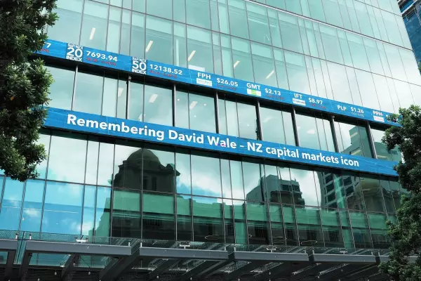 NZX pays tribute to David Wale