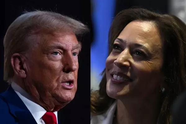 Inside the tent with Trump and Harris