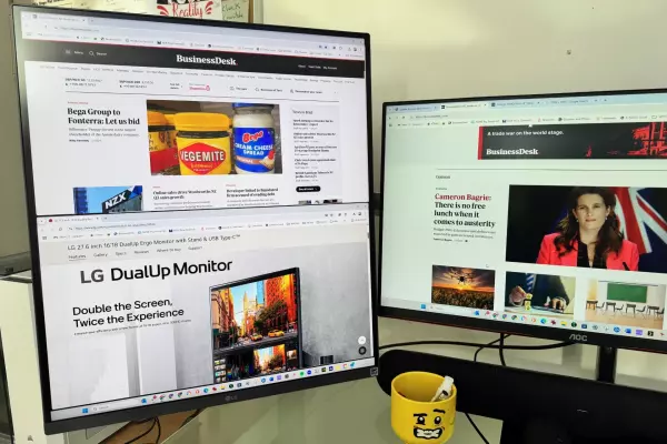 Stack 'em up: The incredible LG Ergo DualUp monitor
