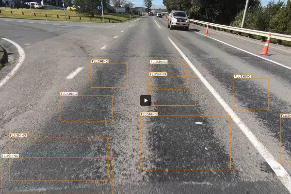 AI software finds and flags road defects