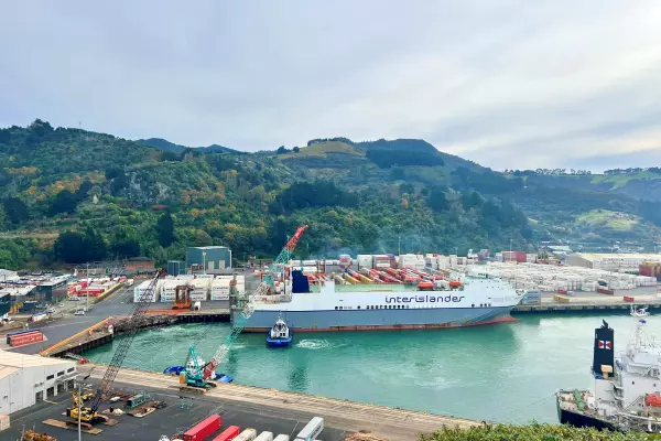 Cook Strait freight ferry out for 6-8 weeks