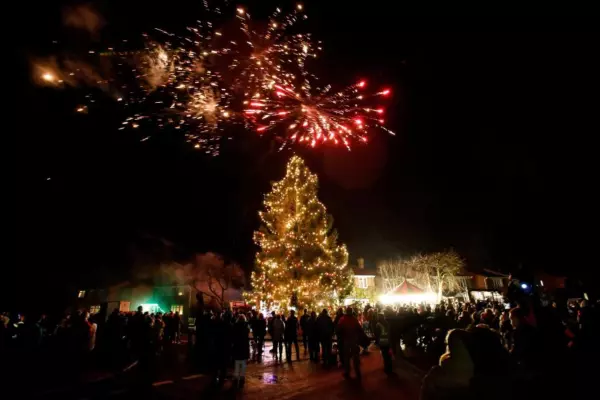 Village's Christmas tree earns thousands for charity