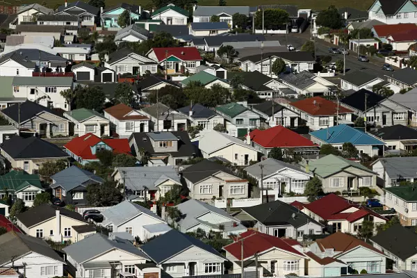 Property stocks edge down over new housing data