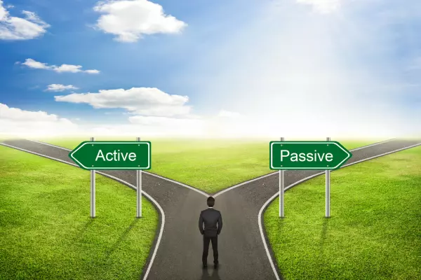 Active beats passive in tough times