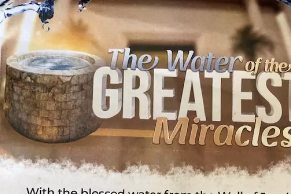 Church promotes 'miracle water' despite ASA complaints