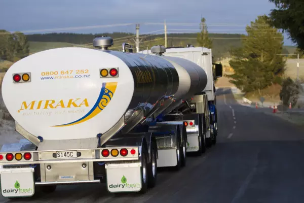 Miraka switches on hydrogen milk tanker