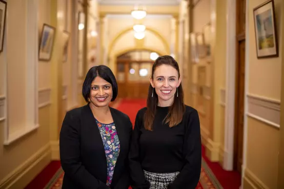 Community and voluntary sector minister Priyanca Radhakrishnan (left) has said she wants to introduce a bill to modernize the Charities Act this year. (Image: Supplied)