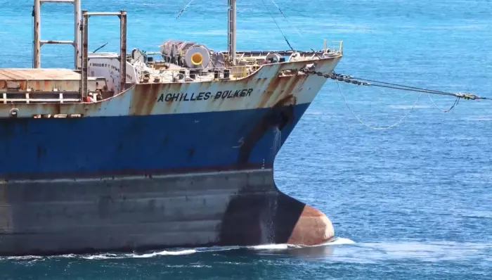 Beleaguered bulk carrier departs Port of Tauranga