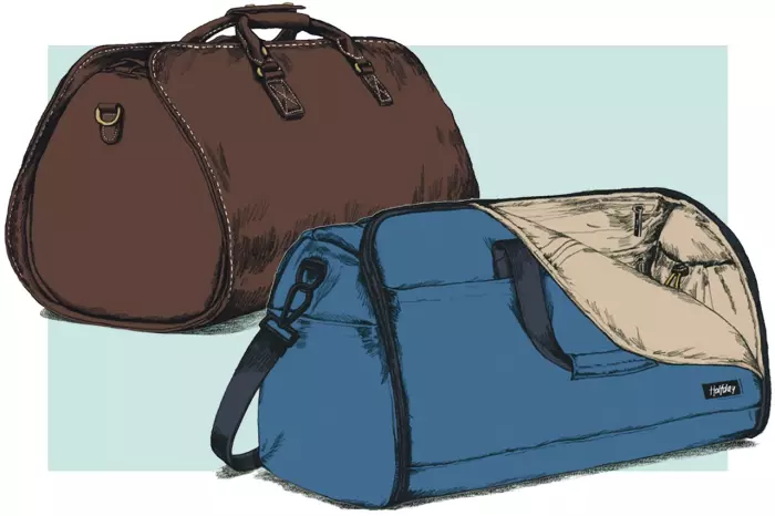 Want an easier way to travel with a suit? Try these clever hybrid duffels