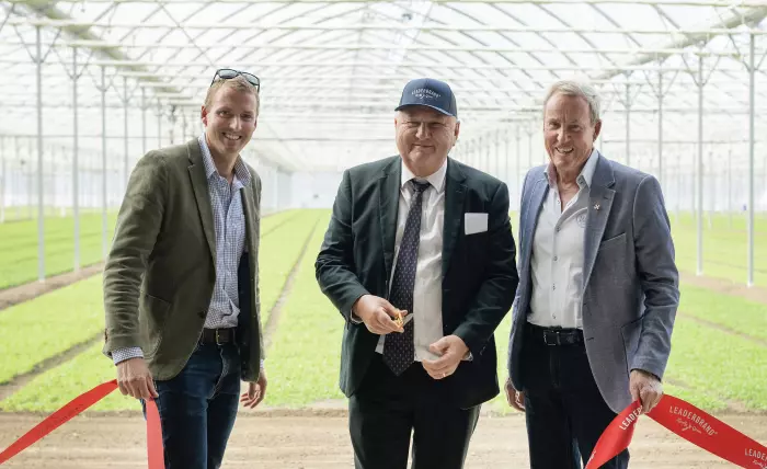 Shane Jones all smiles as LeaderBrand unveils 11-hectare greenhouse