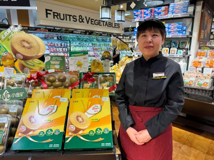 Selling Kiwifruit at Beijing’s $5b-a-year department store