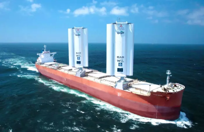 Old-school wind power is back for cargo shipping