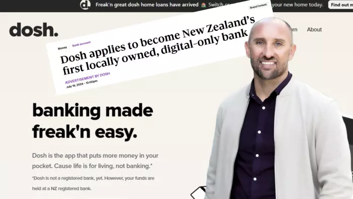 Reserve Bank of NZ data scotches Dosh claims of bank registration application