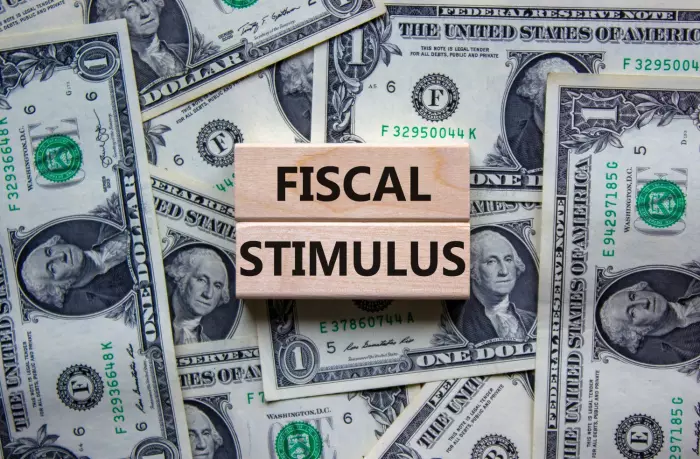 Shares climb on US fiscal stimulus
