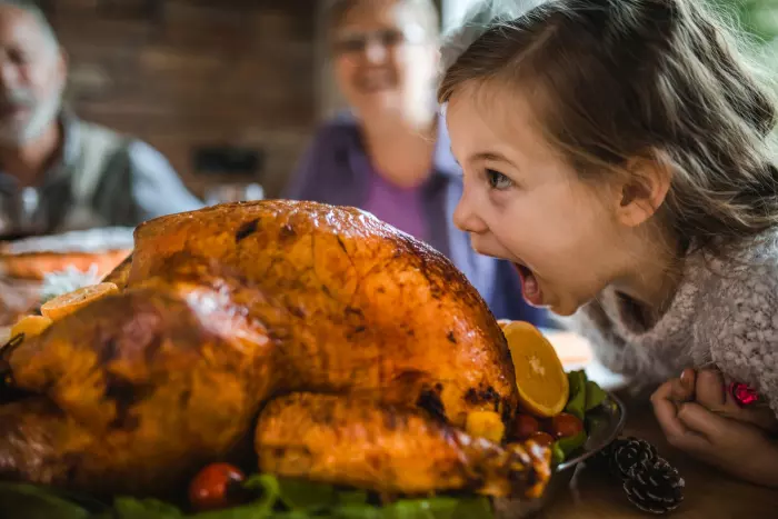The Christmas turkey is bigger, but with less to go around