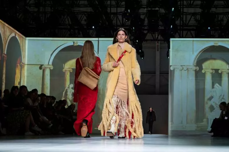 Bottega Veneta fashion show as part of Milan Fashion Week. (Photo by Pietro D'Aprano/Getty Images)