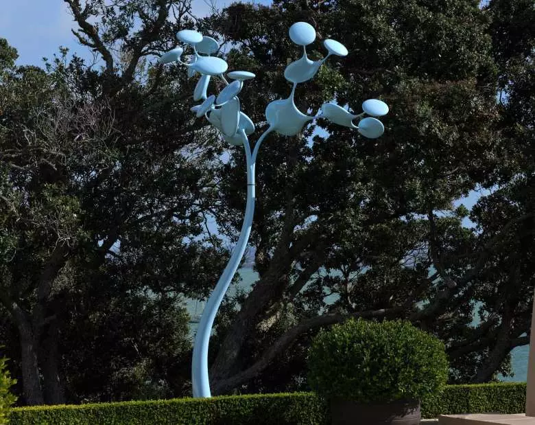 Phil Price's Peter’s Blue Pōhutukawa was one of the pieces sold at auction. (Photo: Sam Harnett).